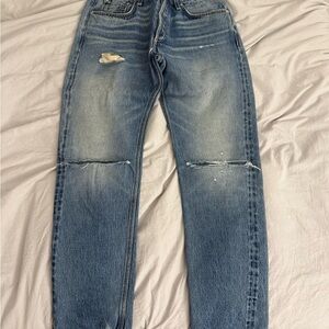 rag & bone Men's Light Blue Relaxed Jeans